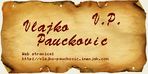 Vlajko Paučković vizit kartica